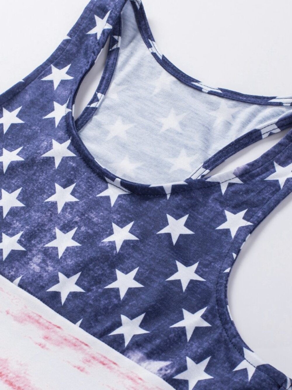 Patriotic Star Stripe Racerback Tank Top Small - Picture 5 of 5
